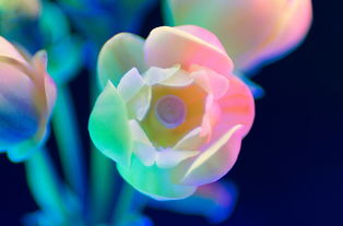 顆粒狀花的動態影像視覺創意設計